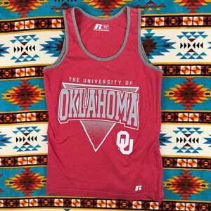 University of Oklahoma Russell Tank Top Sleeveless Athletic‎ Red Small